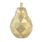 Pêra Decorativa Facetada Geométrica