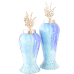 Conjunto de Potes Decorativos Blue Gold