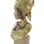 Busto de Mulher Africana com Turbante