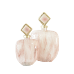 Conjunto de Potes Decorativos Rose Crystal