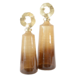 Conjunto de Potes Decorativos Amber Gold