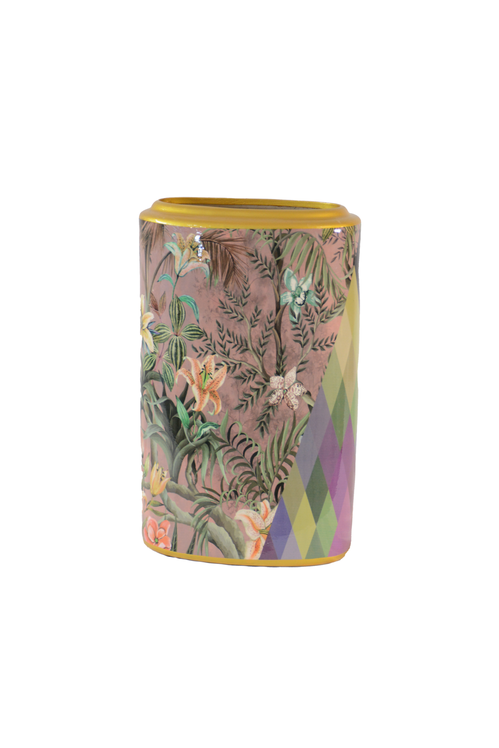 190 Jarra Floral Gold - Image 1