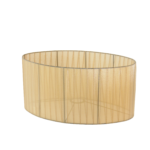 Abat-jour Oval Plissado Creme