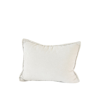 Almofada Retangular Clássica com Debrum Off-White