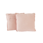 Conjunto de Almofadas Quadradas Rosa-Velho Pastel