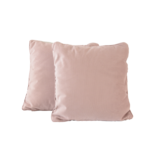 Conjunto de Almofadas Quadradas Veludo Rosa-Chiclete