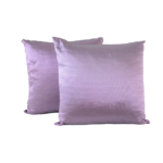 Conjunto de Almofadas Acetinadas Lilás Shimmer