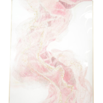 Quadro Fluido Pink & Gold Waves