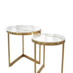 Conjunto de Mesas Marble Duo