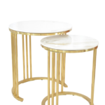 Conjunto de Mesas Golden Marble