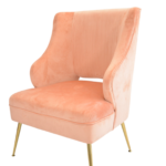 Cadeirão Romântico Rosa-Coral
